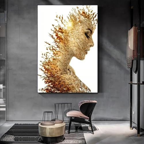 Affiche esthétique paysage abstrait pour décoration salon