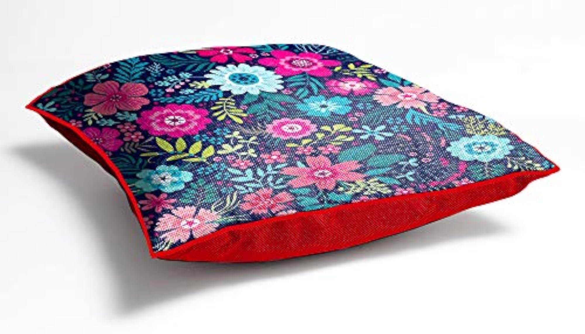 Jute Fabric Printed Throw Pillow Covers for Living Room