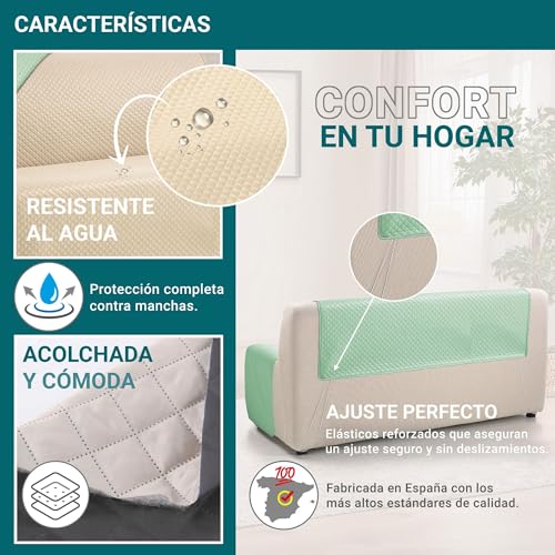 Housse de canapé réversible de qualité supérieure toucher extra doux 2 places XL - 7