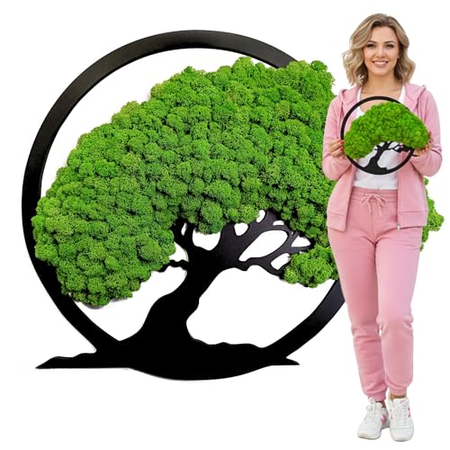 Albero di muschio da parete, murale decorativo 30 cm - stile Scandinavian Moss
