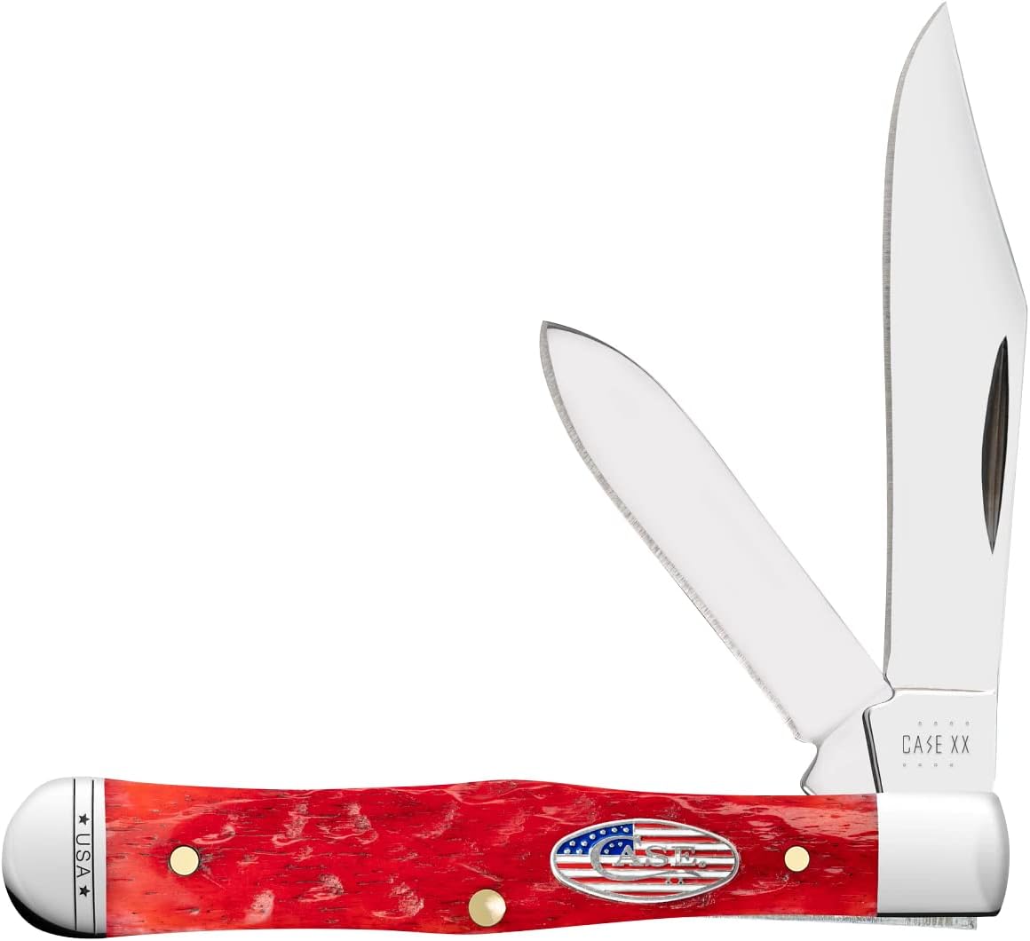 Case xx Knives USA Dark Red Bone Swell Center Jack Stainless 10733 Pocket Knife