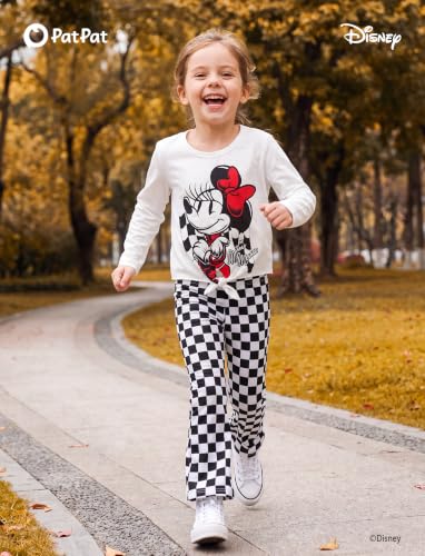 Image of Disney Girls Outfits Long Sleeve Knot Front Shirt Flare Pants 2PC Clothes