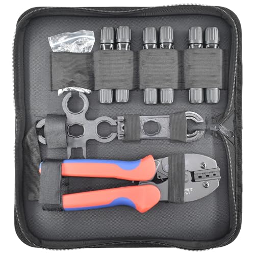 SHRJ Solar Panel Cable Crimping Connectors Tool Kit, Including Solar Crimper, Pairs Solar connectors, Spanner Wrench, Solar Wire Crimping Tool for PV Panel Cable Assembly and Installation by SHRJ - Used condition - Image 6