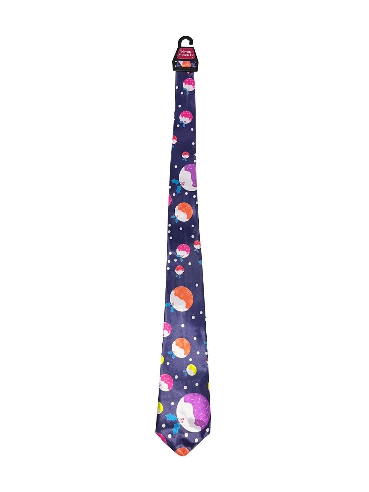 Paulstore Men's Snow Balls Musical Christmas Tie Fancy Dress Novelty Xmas Office Party Secret Gift Fun (Snow Balls)