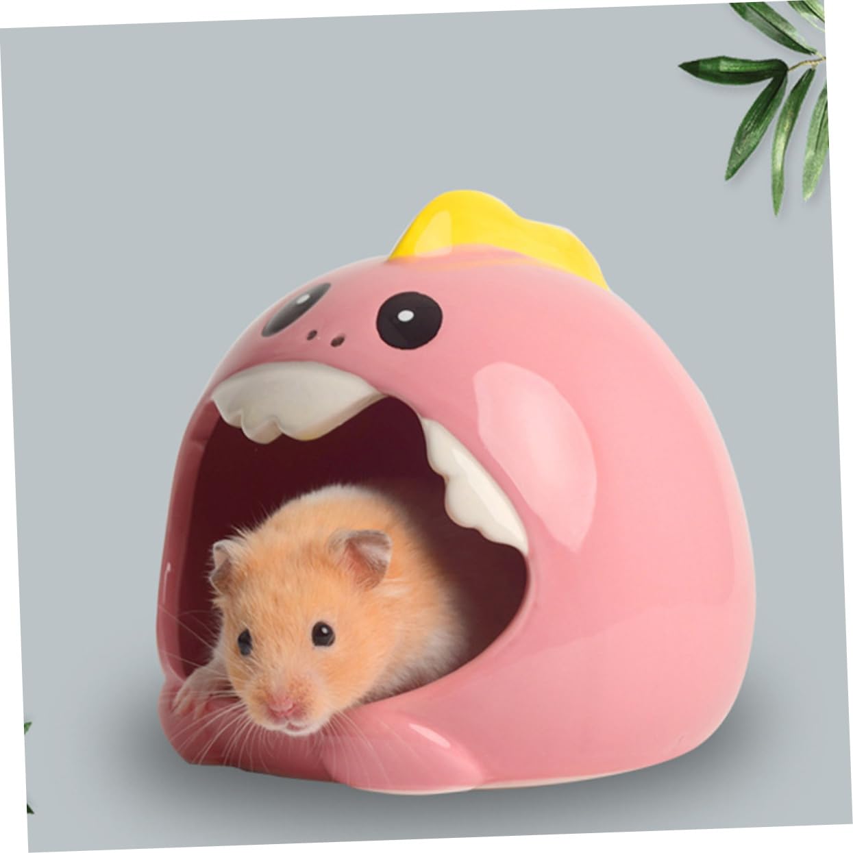 COLLBATH Dekoratives Zufälliger Hamster aus Keramik und Kühlend Hamsternest Leicht zu Reinigen Kreatives Haustierhaus Zierliches Wohnnest Stil