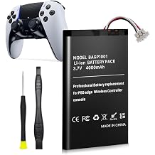 4000mAh Battery for Sony PlayStation Dualsense Edge Controller, New Upgrade High Capacity Replacement Battery for Sony PS5 Dualsense Edge Wireless Controller with Repair Tool Kit