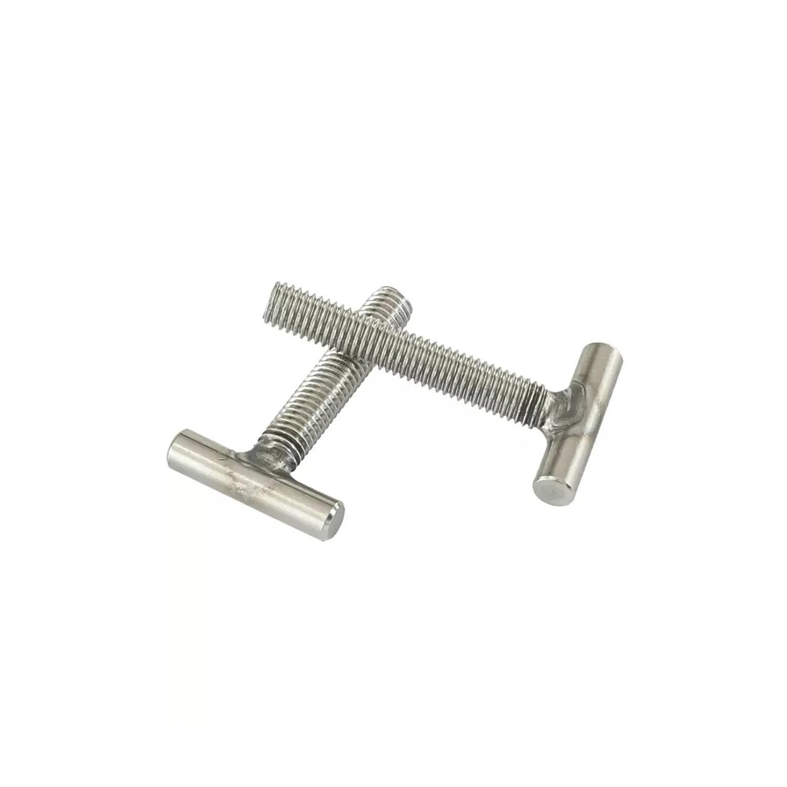 Vis en T, Lot de 2 boulons de serrage à tige filetée en T M10 40-150 mm, en acier inoxydable GB37 304, à rainure en T(M10*150mm)