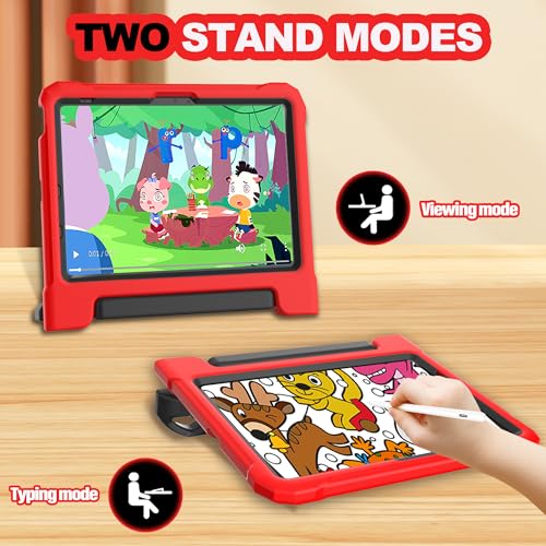 YIHE Kids Case for iPad A16 11th Gen 11" 2025 & 10th Gen 10.9", RedBlack by YH YIHE - Used condition - Image 3