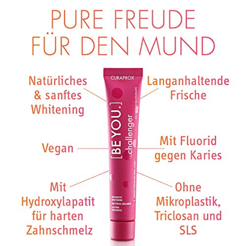 KIT: Creme Dental Curaprox BE YOU + Escova Curaprox modelo 5460 - Challenger