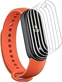 5枚セットFOR Xiaomi Mi Band 6 フィルム Xiaomi Mi Band 5 フィルム 反射低減 防指紋 3D曲面対応 傷修復 衝撃吸収 TPU日本製素材 液晶保護フィルム