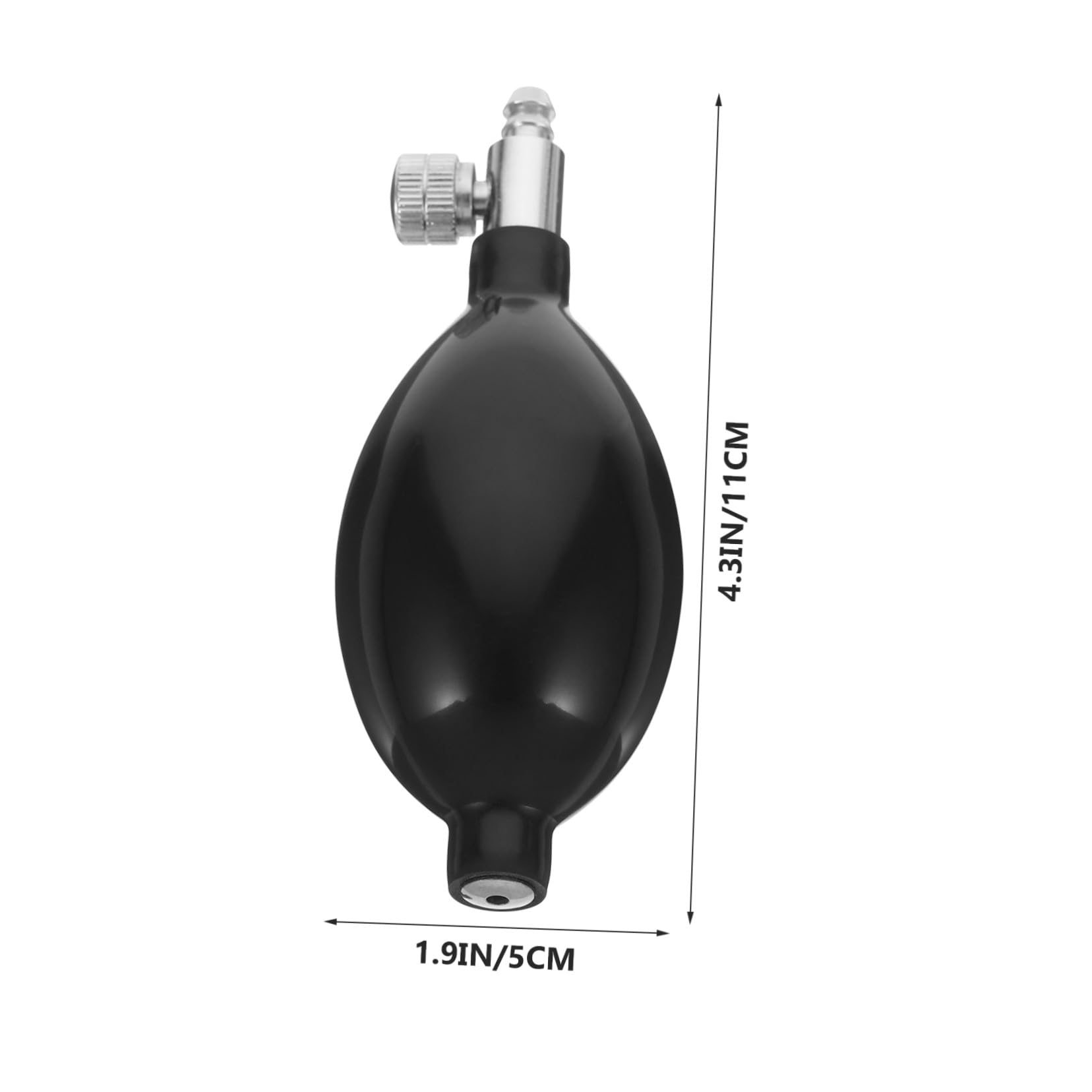 2 Pièces Balles de Latex avec Valves pour Gonflage, Accessoires pour Tensiomètre, Matériau Latex et Alliage D'aluminium, Conception Confortable, Adapté pour Usage Médical