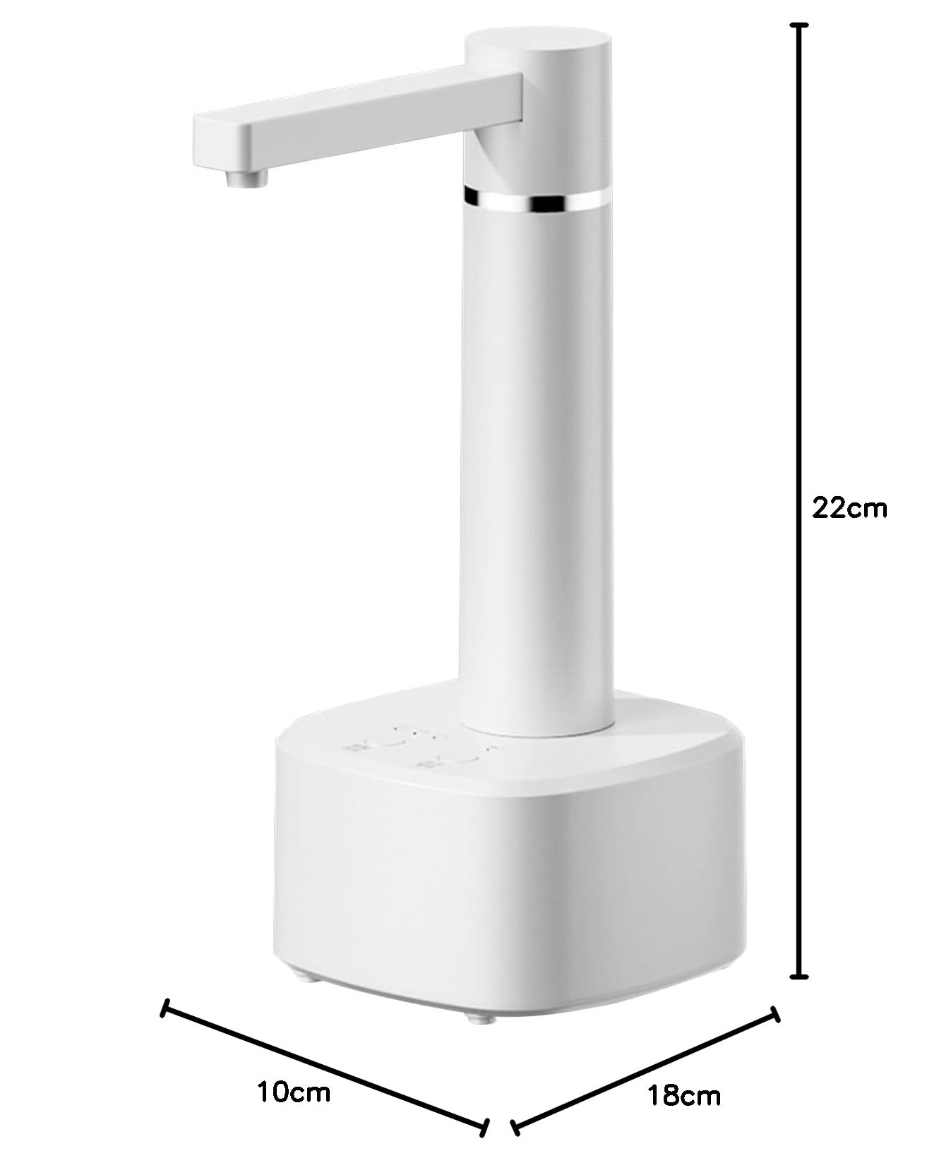 Dispensador de Botellas de Agua de Escritorio, dispensador de Agua automático, Jarra para Beber Recargable por USB, Bomba de Botella, encimera para Cocina casera (Blanca)