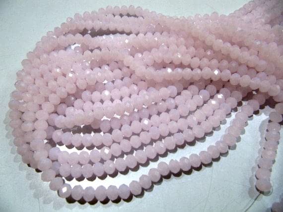 Quartz rose hydro perles pour bijoux, fil rondelle facettée 6mm, matériel de création DIY