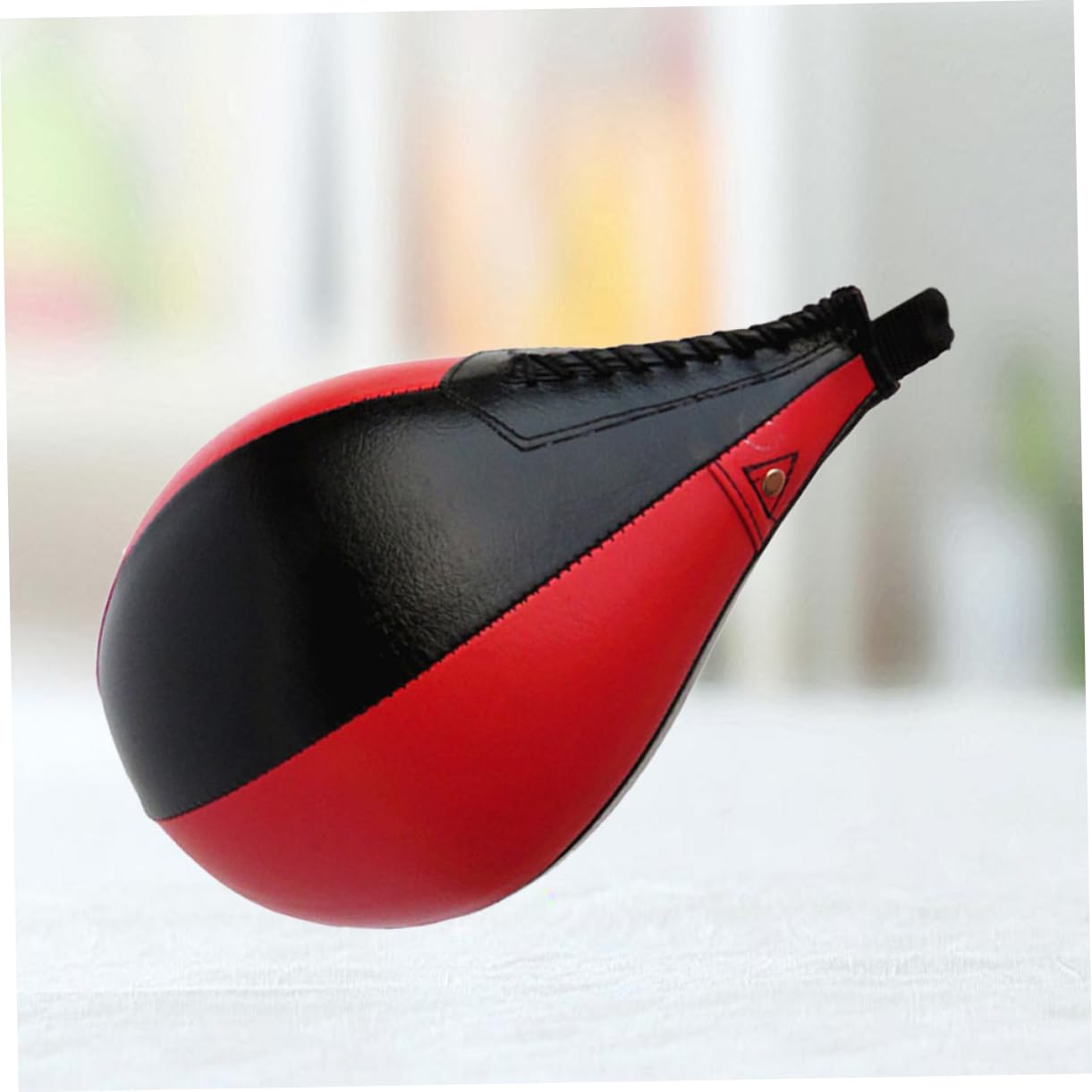 TOYANDONA Ballon de Boxe Vitesse Poire en Cuir PU Cranté Ballon D’entraînement de Frappe Précis Balle de Boxe pour Agilité sans Accessoires Usage Sportif