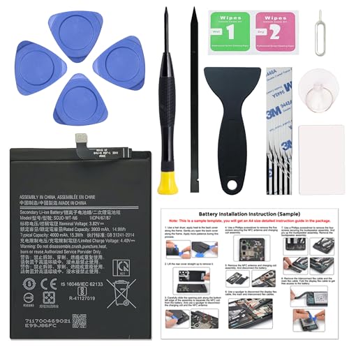 MAXSHARKS New Upgraded Battery for Galaxy A10s & A20s & A21, Scud-WT-N6 Replacement Battery Compatible with Samsung Galaxy A10s & A20s & A21, with Repair Tools & Instruction