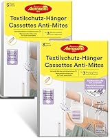 Aeroxon Mottenschutz für Kleiderschrank – 2x3 Textilschutz Hänger mit Lavendel Duft gegen Motten im Kleiderschrank, wirksamer Anti Motten Schutz gegen Kleidermotten bis zu 3 Monate