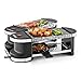 Produktbild Klarstein Tenderloin Mini - Raclette-Grill, Tischgrill, Partygrill, 600 Watt, 4 Personen, Antihaftbeschichtung, 360°-Gelenk, freie Positionierung, 2 x Natursteinplatte, schwarz-Silber