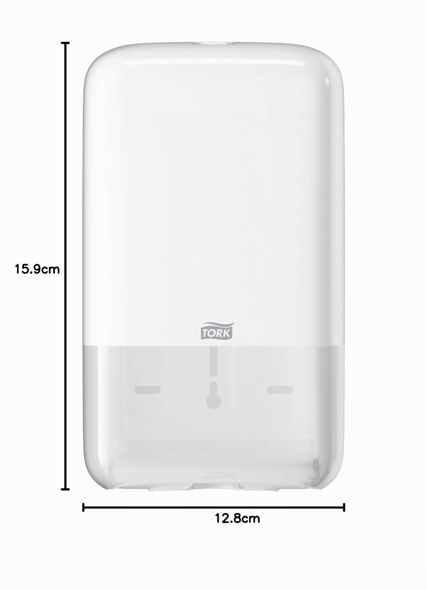 Tork 556000 Spender für Einzelblatt Toilettenpapier / Tork T3 Toilettenpapierspender für hygienische Einzeltuchentnahme in Weiß