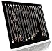 Life VC Black Velvet 17 Hook Necklace Jewelry Tray Display Organizer