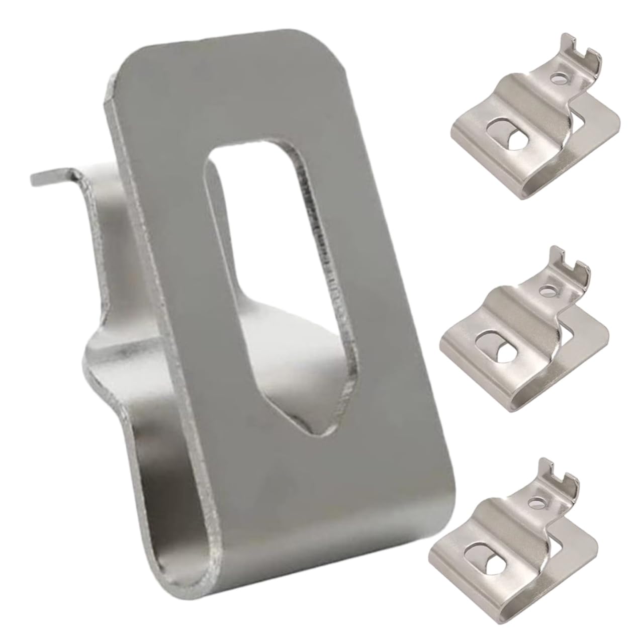 EXCEART 5 Set Fibbia Dell'utenzione Elettrica Gancio Da Cintura Per Trapano Avvitatore Clip Cinghia Del Driver Del Cacciavite Gancio Per Cintura Degli Attrezzi Argento 4 Pezzi*5