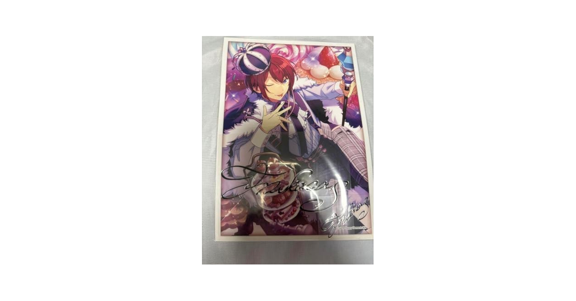 アサヒ飲料×神撃のバハムート イラストポスター サイン入り　非売品 アサヒ飲料×神撃のバハムート イラストポスター サイン入り