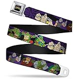 Buckle-Down Seatbelt Belt - Classic TMNT Group & Villain Poses Purple - 1.0' Wide - 20-36 Inches in Length