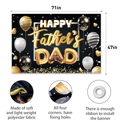 Fondo para fotos Happy Father's Day 180x115 cm miniatura 2