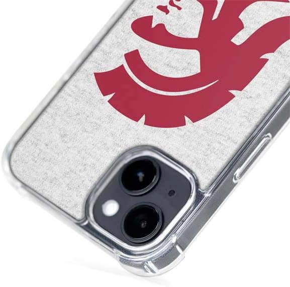 Skinit Phone Case Compatible with MagSafe iPhone 15 - Officially Licensed University of Southern California USC Grey Trojan Mascot Design