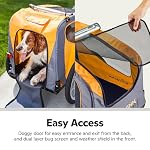 Schwinn 13-SC315 Rascal Bike Pet Trailer, For Small and Large Dogs, Lightweight, Tow with Bicycle, Up to 50 lbs. Small, Orange/Grey - Image 3