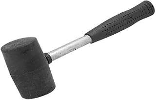New Lon0167 0.27M Long Featured Black Good performance Handle reliable efficacy Rubber Mallet Hammer Tool(id:35b f7 2f 3b6)
