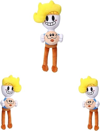 Peluche de pelo amarillo 2023 para niños, de Bryson y Jamón, bonita figura de peluche, juguetes de peluche de anime de dibujos animados para niños y