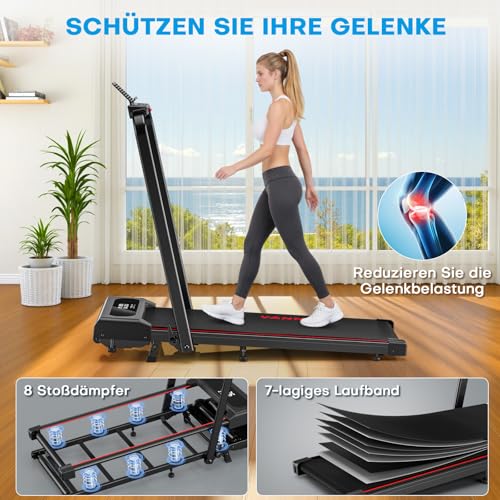 VANNECT Walking Pad, 1-12 km/h mit 9% Steigung, Ultra-Leise - 4