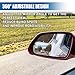 UHANBUT Square Car Blind Spot Mirror, Adjustable Frameless HD Convex Rearview Side Mirror for Enhanced Safety, Universal Removable Wide Angle Auxiliary Mirrors Accessories for Vehicle (DM-073)