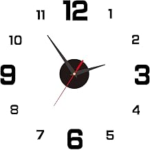 3D Creative Frameless DIY Wall Hanging Clock Stickers Home Mute Digital Living Room Office Decoration For Living Room Bedroom