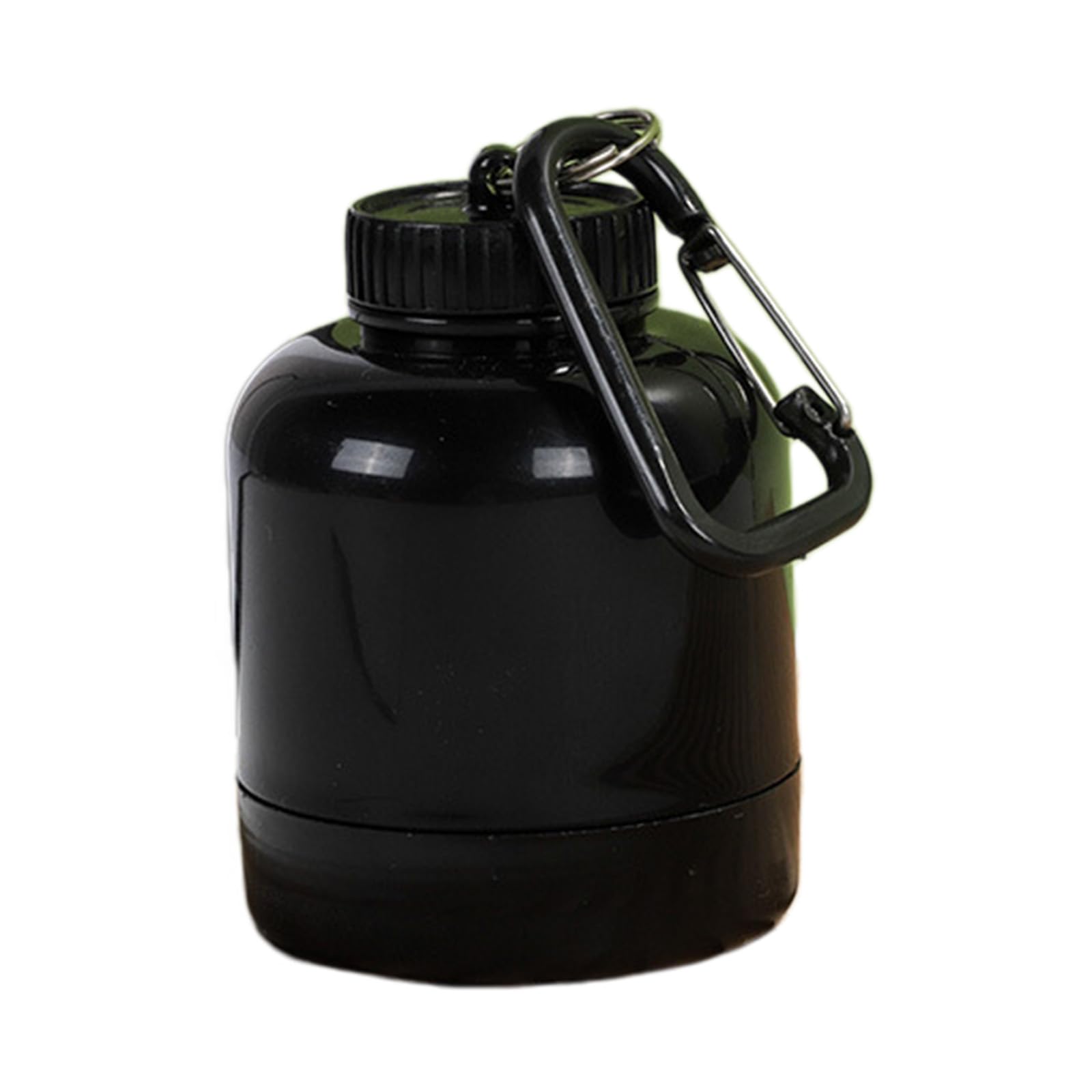 Weight Protein Powder Shaker Bottles with Leakproof Reusables Storage Container for Fitness Enthusiasts Powder Jar with Carabiner