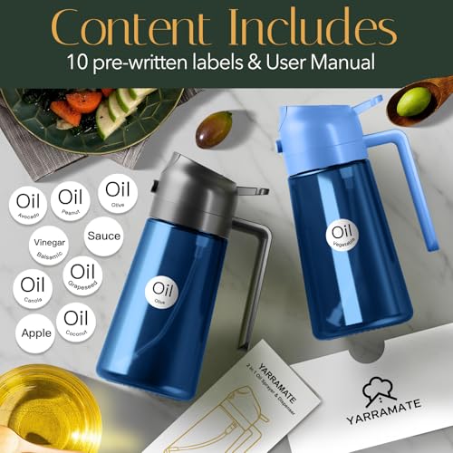 Image of YARRAMATE 16oz /470ml Light-Blocking Dark Oil Sprayer for Cooking (Skyblue)