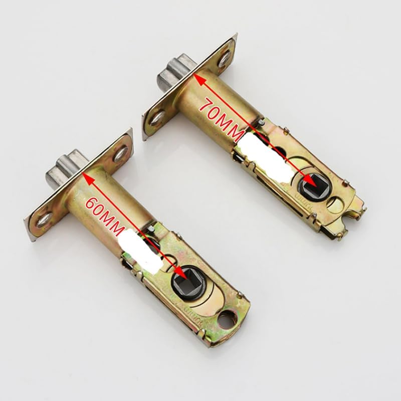 1PCS Adjustable Deadlatch 2-3/8'' or 2-3/4'', Keyed Entry Door Lock Replacement Latch and Strike,Smart Door Lock Deadlatch,Inner Door Handles Universal Replacement Part