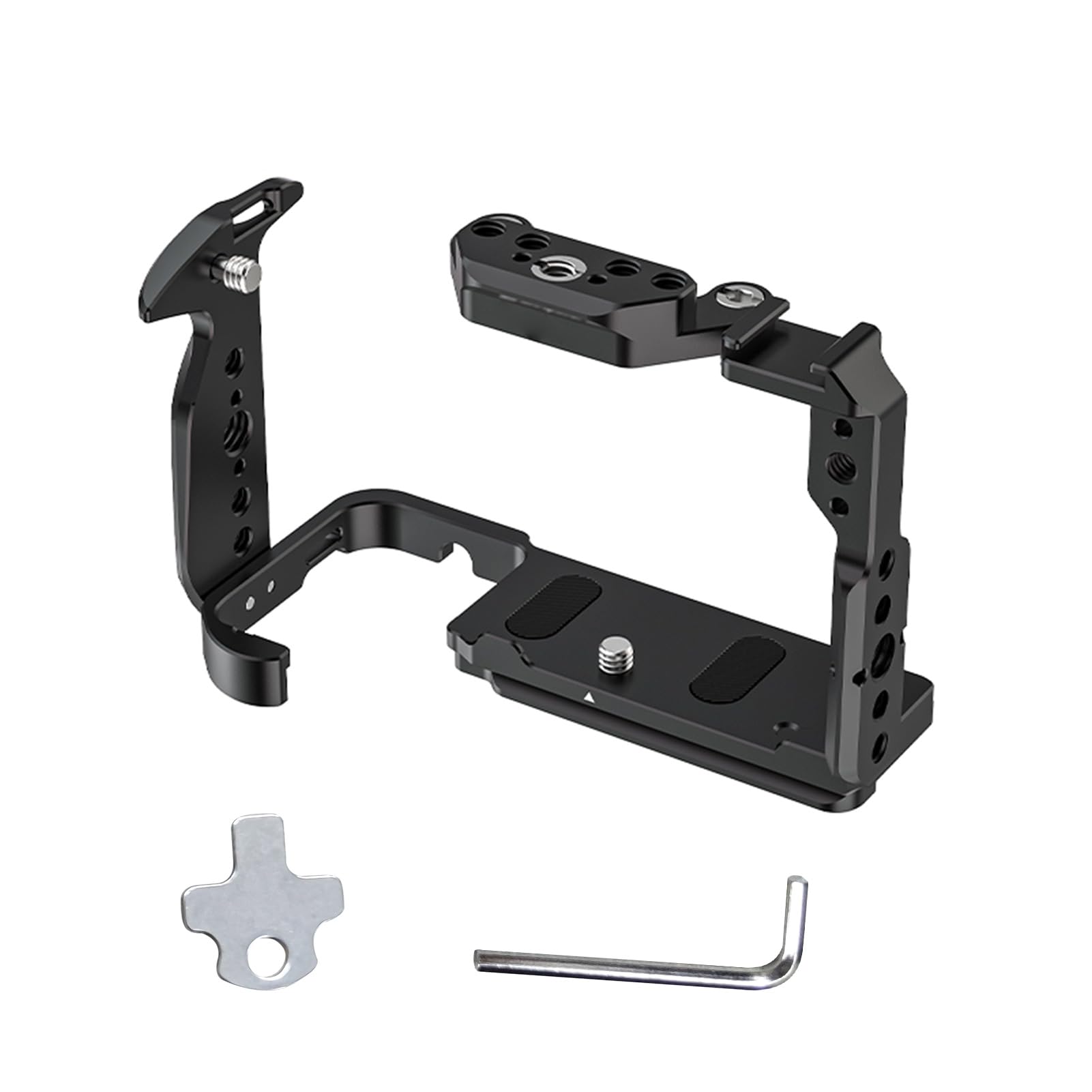 Jaula de Aluminio para Cámara DSLR, Jaula de Conejo Metal, Instalación Segura para Accesorios Filmación