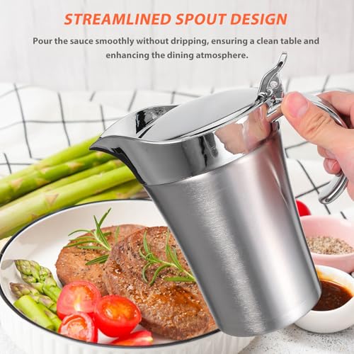 Saucière isotherme double isolation en acier inoxydable pour distributeur de sauce de table