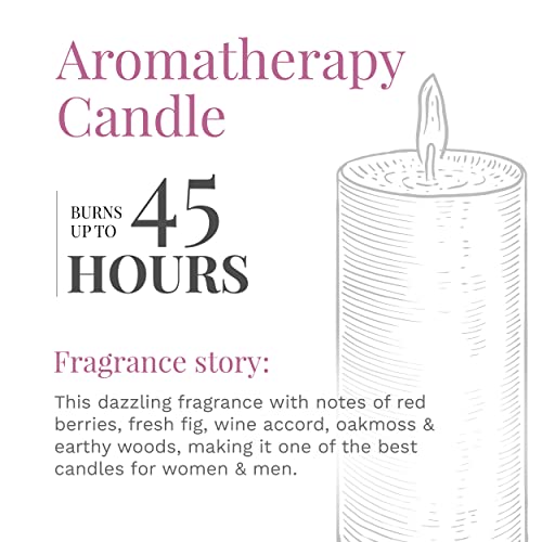 Candle-Lite Premium Napa Cellars Scent, 14 Oz. 3-Wick Aromatherapy Candle With Up To 45 Hours Of Burn Time, Purple #TOP2