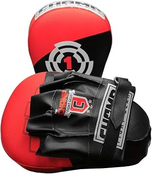 Curved Target Punching Mitts for MMA, Kickboxing, Muay Thai Enhanced Wrist Support, Half-Ball Palm Grip, Lightweight, Durable ToughTek Material, Sweat-Resistant