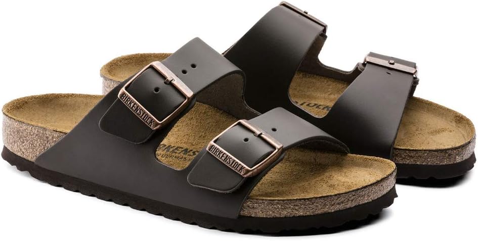 Birkenstock Men's Arizona Leather Slide Sandals - Image 4