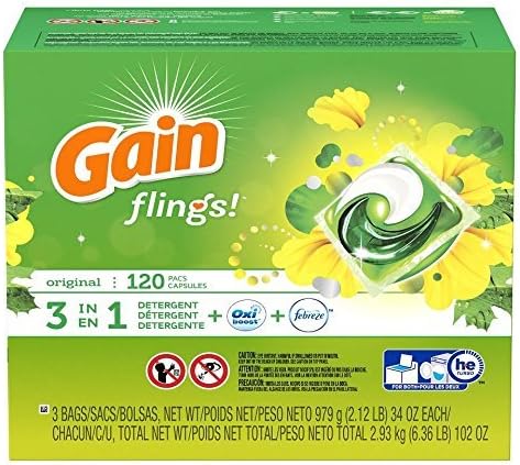 Gain Flings Original Laundry Detergent Pacs 80 Count
