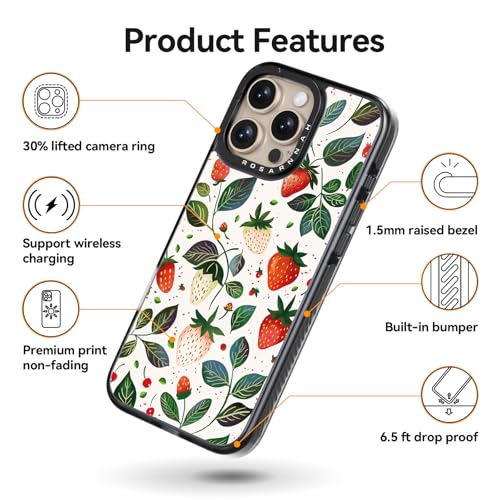 Coque iPhone 16 Pro durable Rosarnnah : protection 2m et motif rigolo - 4