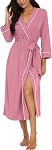 VINTATRE Robes pour femmes Soft tricot peignoir longue robe légère casual dames vêtements de salon avec poche