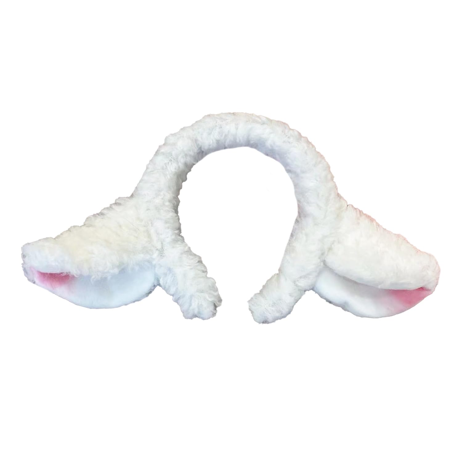 Lezevn Soft Lamb Headband Sheep Ears Headband White Hair Accessories for Animal Costume Cosplay, Adults, Children Fancy Dress, Party Supplies