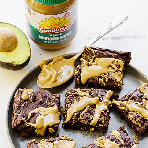 Sunbutter Creamy Organic Sunflower Seed Butter, 16 Ounce Plastic Jar (Pack 2) - With Exclusive By The Cup Sandwich Spreader #TOP3