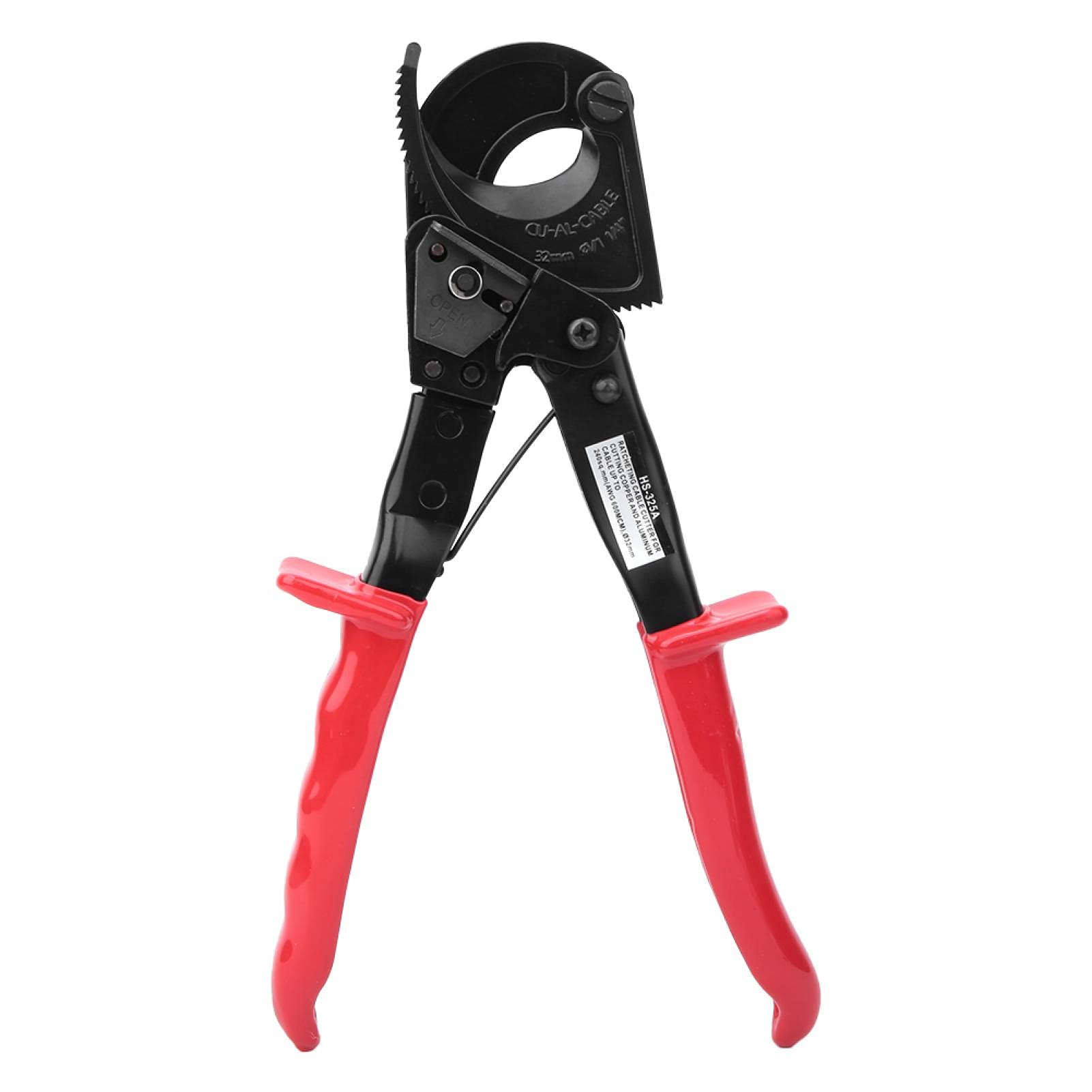 Cortacables, HS-325A Cortacables con trinquete 240 mm² Herramienta de corte de cobre y aluminio con aislamiento HCS, Cortacables con trinquete corta cobre(HS-325A)