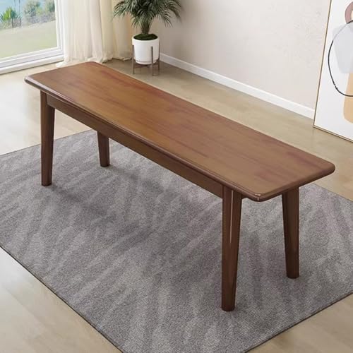 Banco de madera rústico largo de 80 cm para pasillo, comedor y entrada