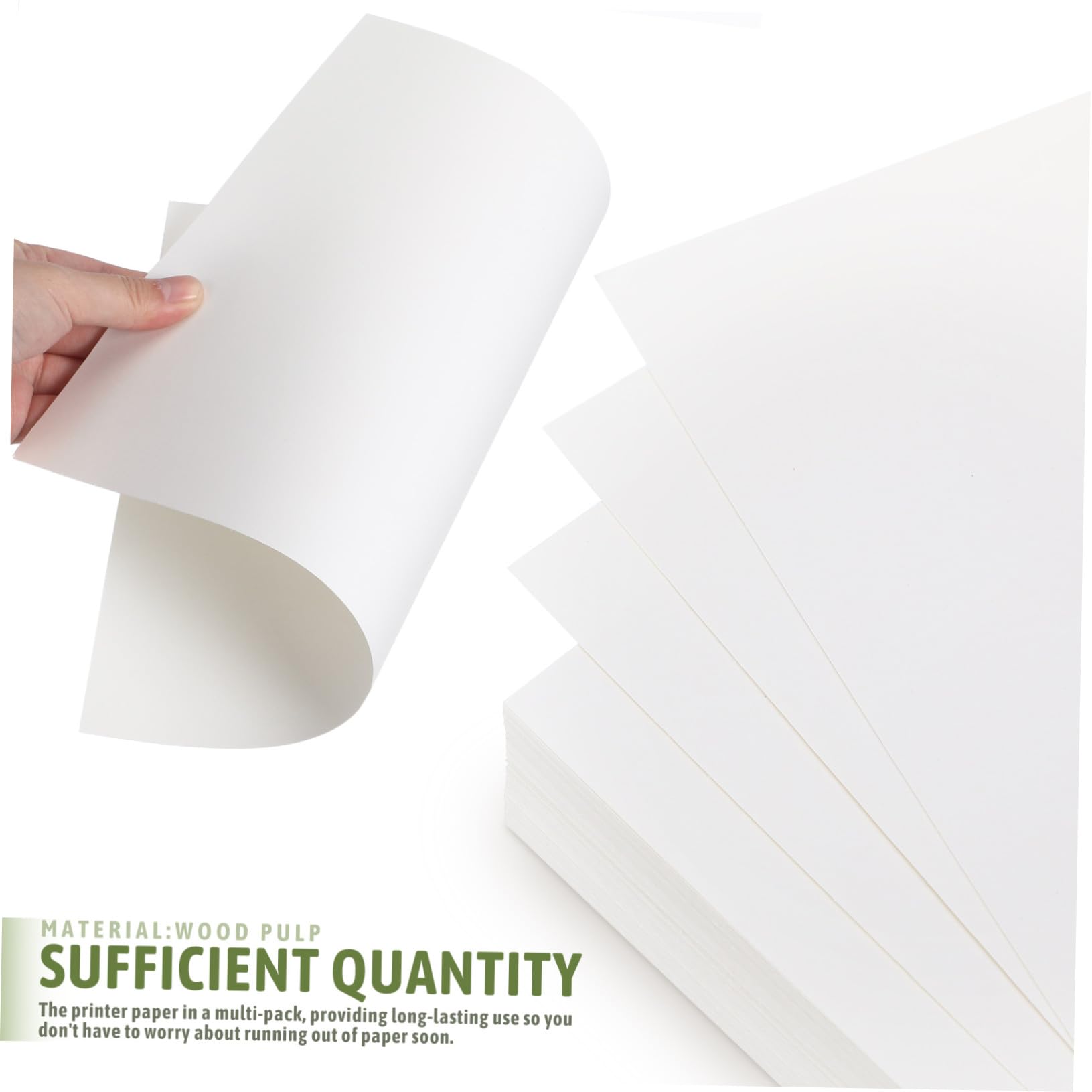 100 Blatt Druckerpapier Cremefarbenes aus Reinem Holzschliff Glatte Oberfläche Verknotung für Büro Schule Studio und Klare Ausdrucke